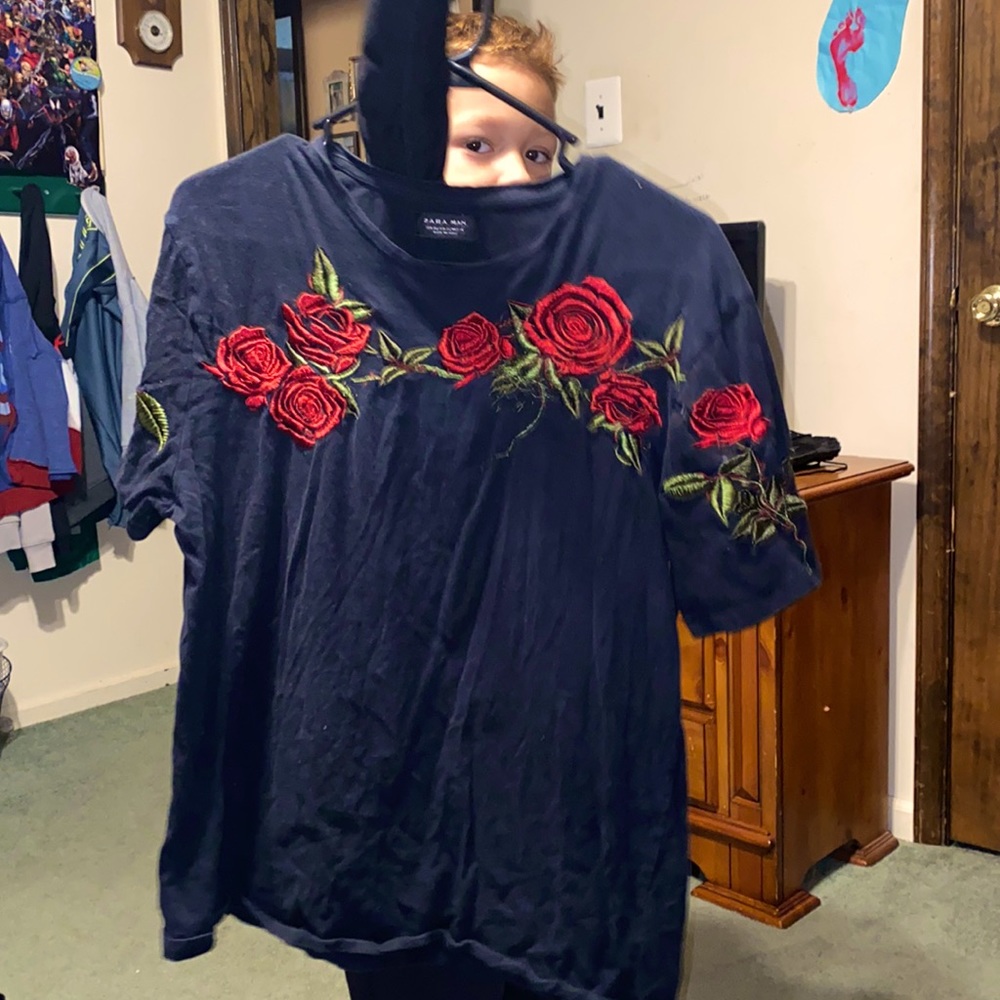 Zara rose shirt mens